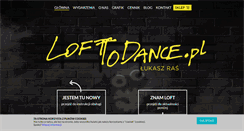 Desktop Screenshot of loftodance.pl